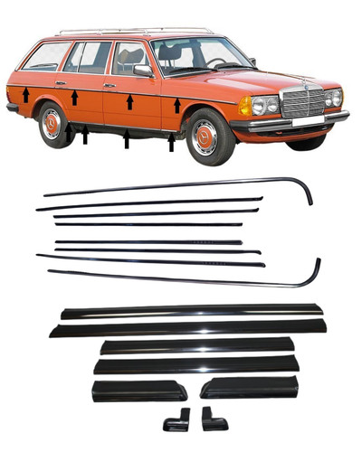 W123 modell zierleisten set - w123, t-modell